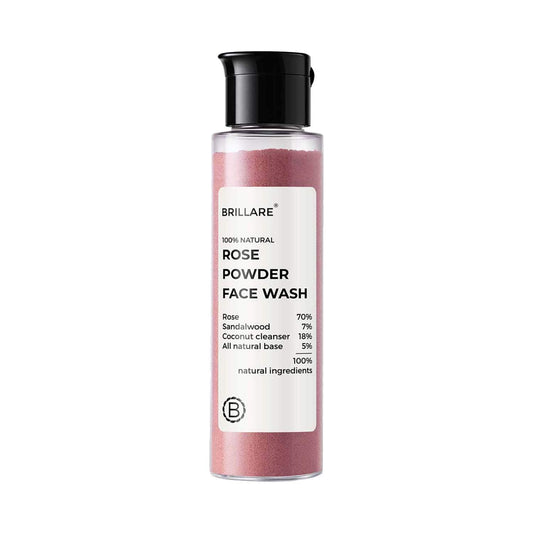 Brillare Rose Powder Face Wash For Well Hydrated Younger Looking Skin (30g)