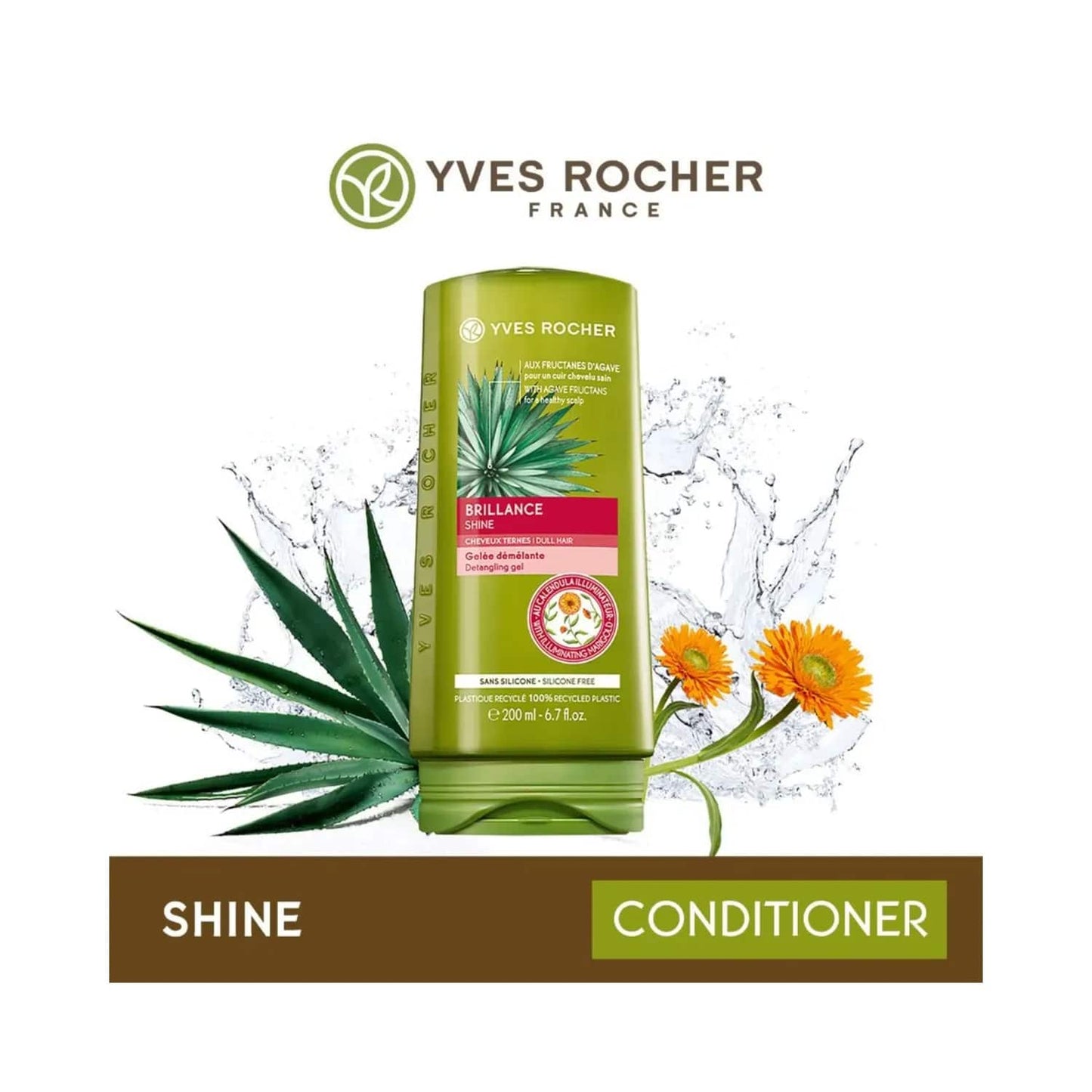 Yves Rocher Shine Detangling Gel Conditioner 200 ml