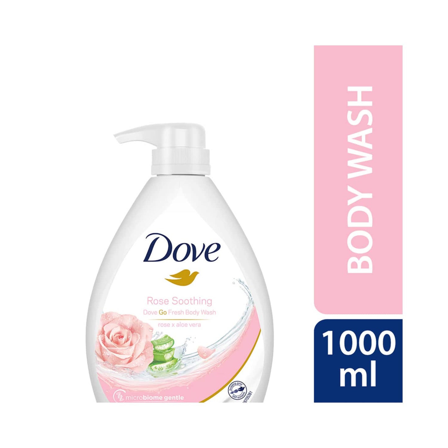 Dove Soothing Rose & Aloe Vera Body Wash (1000ml)