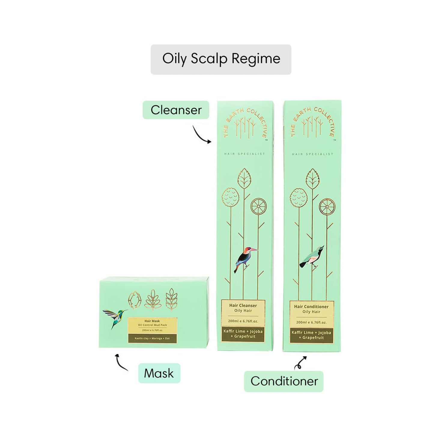 The Earth Collective Oily Scalp Regime Combo