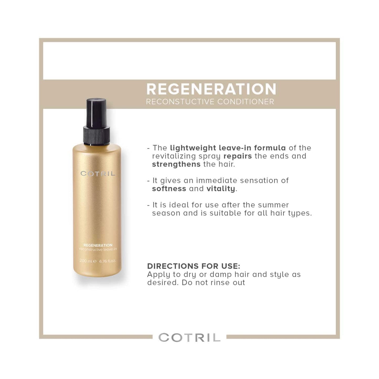 COTRIL Regeneration Reconstructive Leave In Conditioner (200 ml)