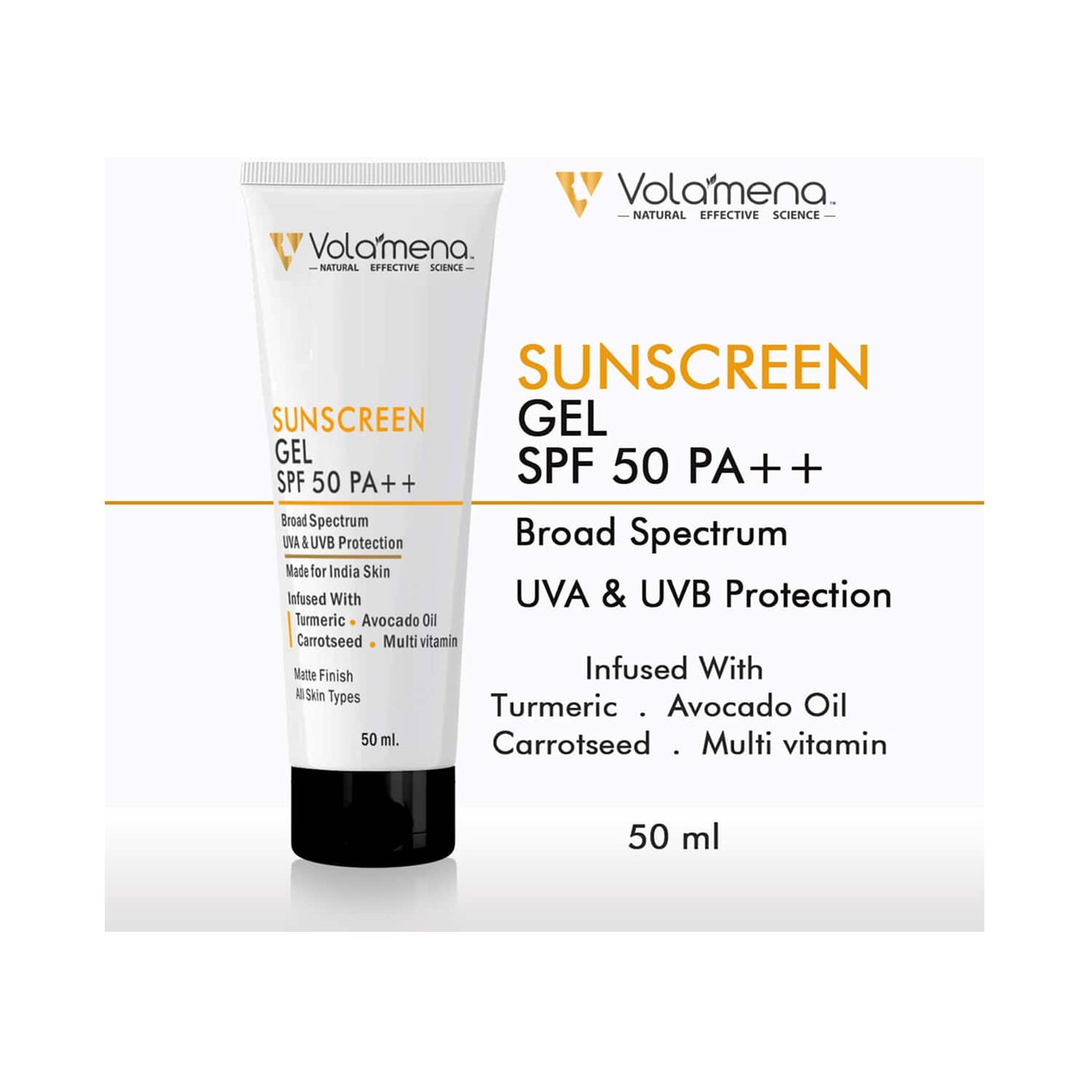 Volamena Hydrating Sunscreen Light Gel With SPF 50 ++ (50ml)