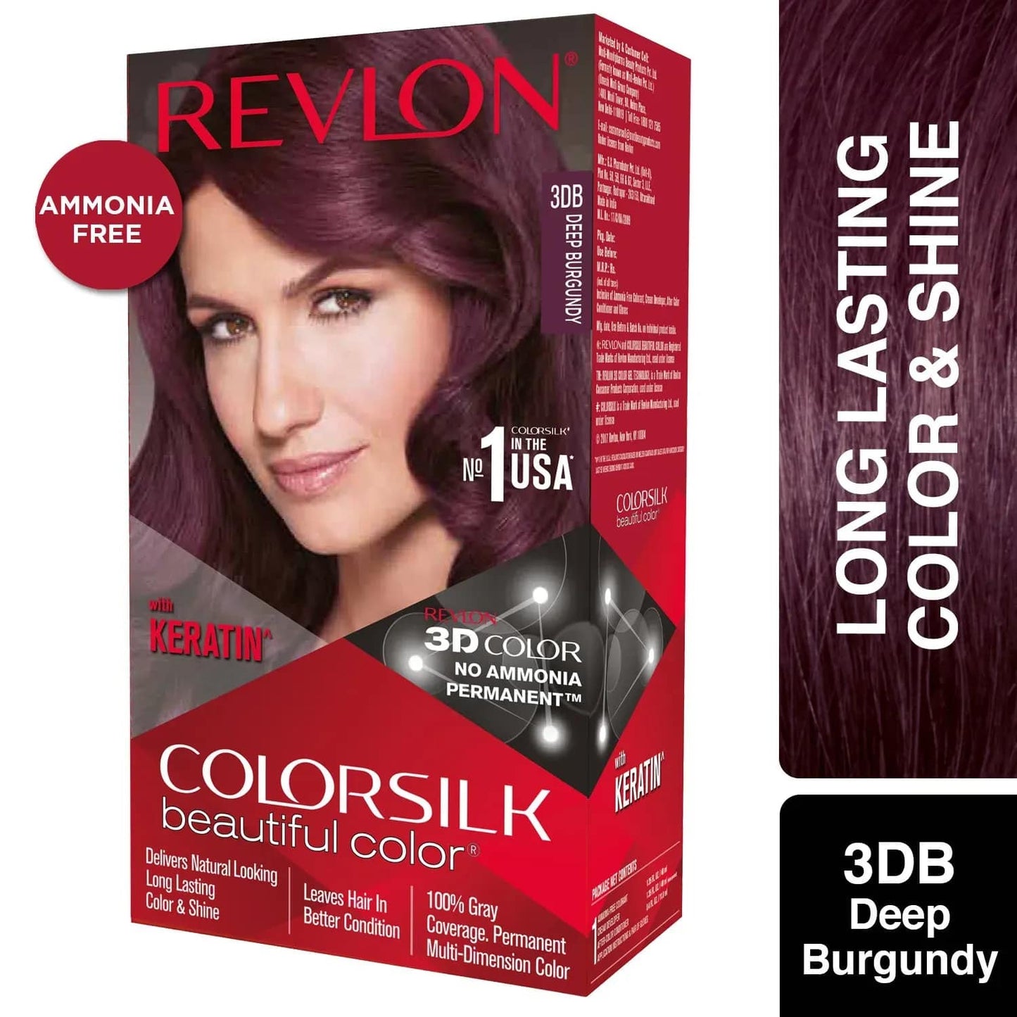 Revlon Colorsilk Hair Color - 3DB Deep Burgundy (91.8ml)