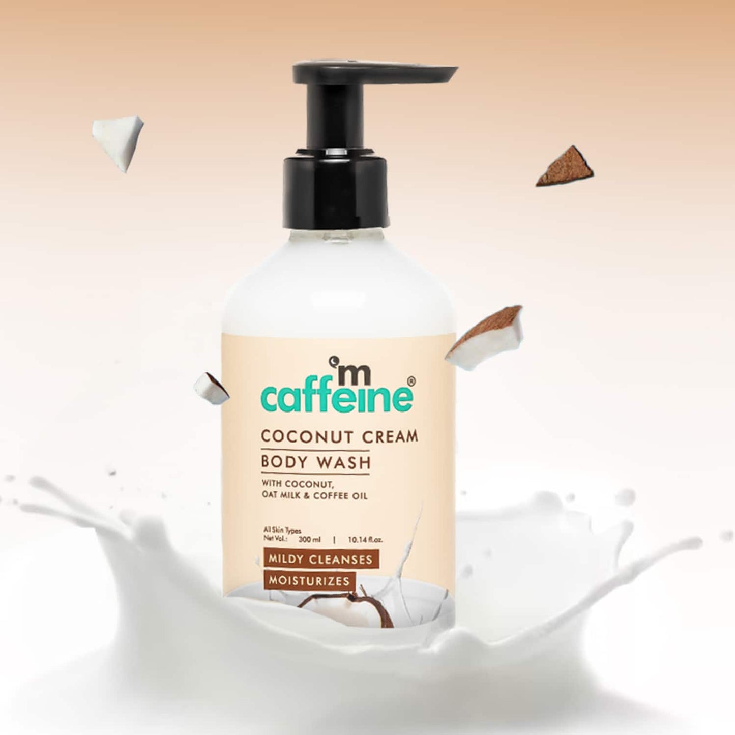 mCaffeine Coconut Cream Body Wash (300 ml)