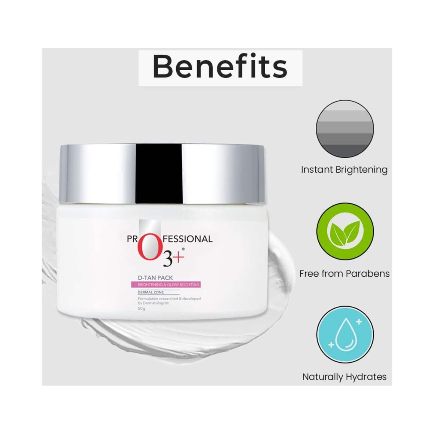 O3+ Brightening & Glow Boosting Dermal Zone D-Tan Pack (50g)