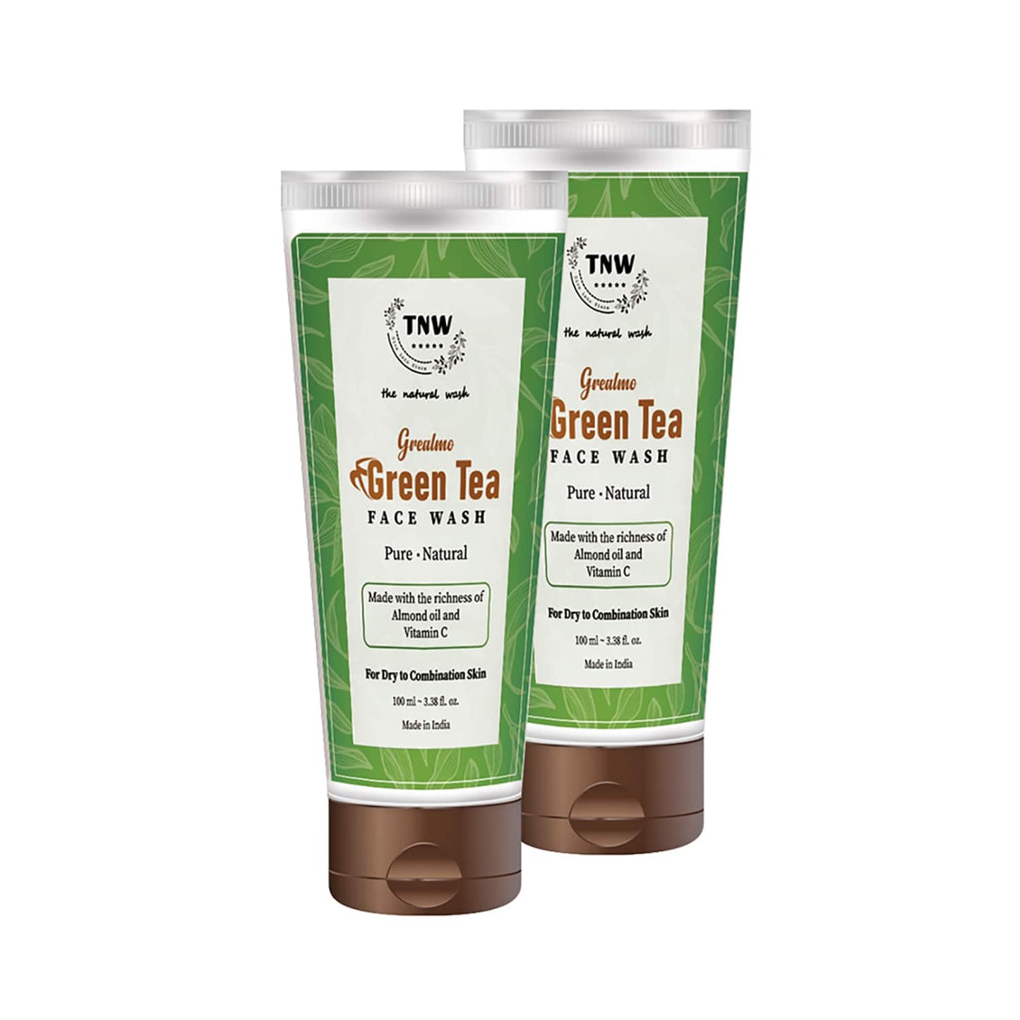 TNW - The Natural Wash Green Tea Face Wash Pack of 2 Combo