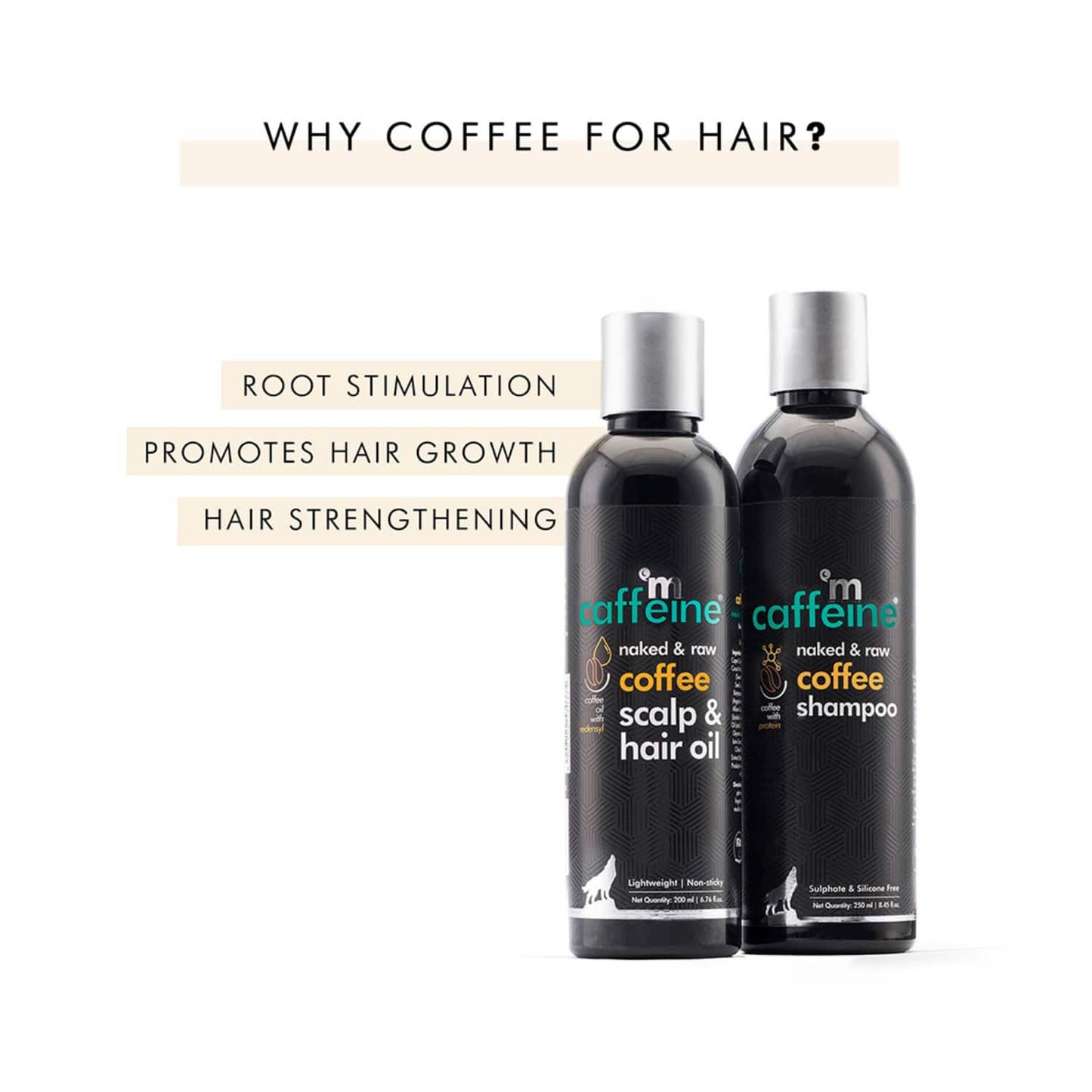 mCaffeine Must Have Coffee Hair Care Kit (2Pcs)