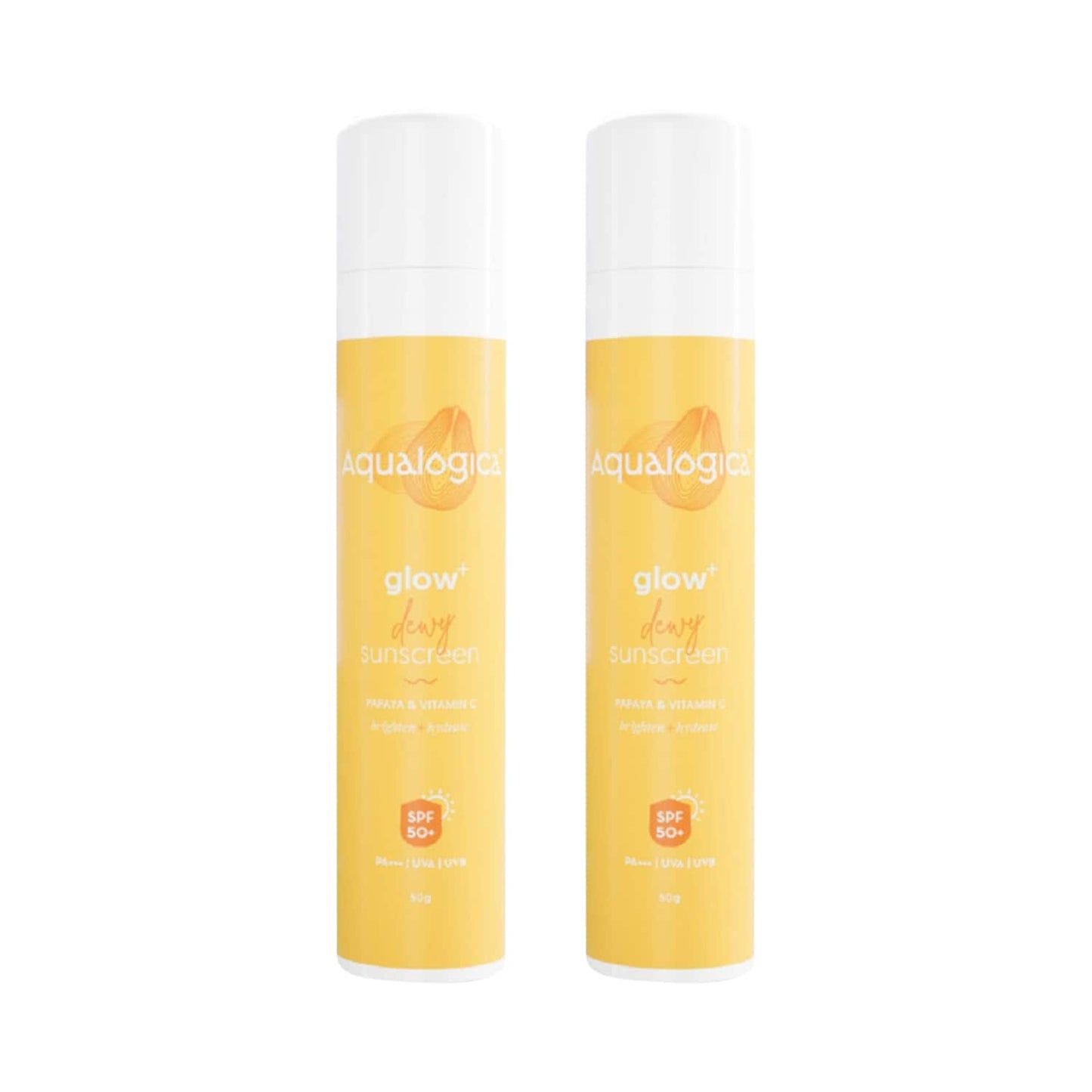 Aqualogica Glow+ Dewy Sunscreen - (50g) (Pack of 2) Combo