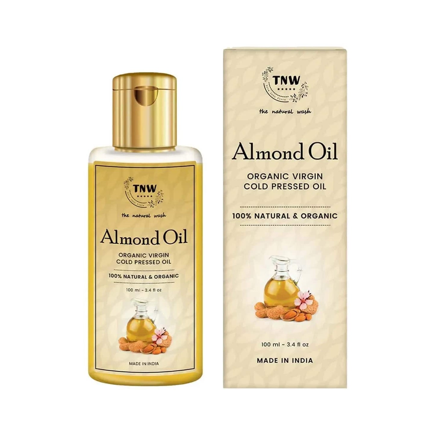 TNW The Natural Wash Cold Pressed Virgin Almond Oil (100ml)