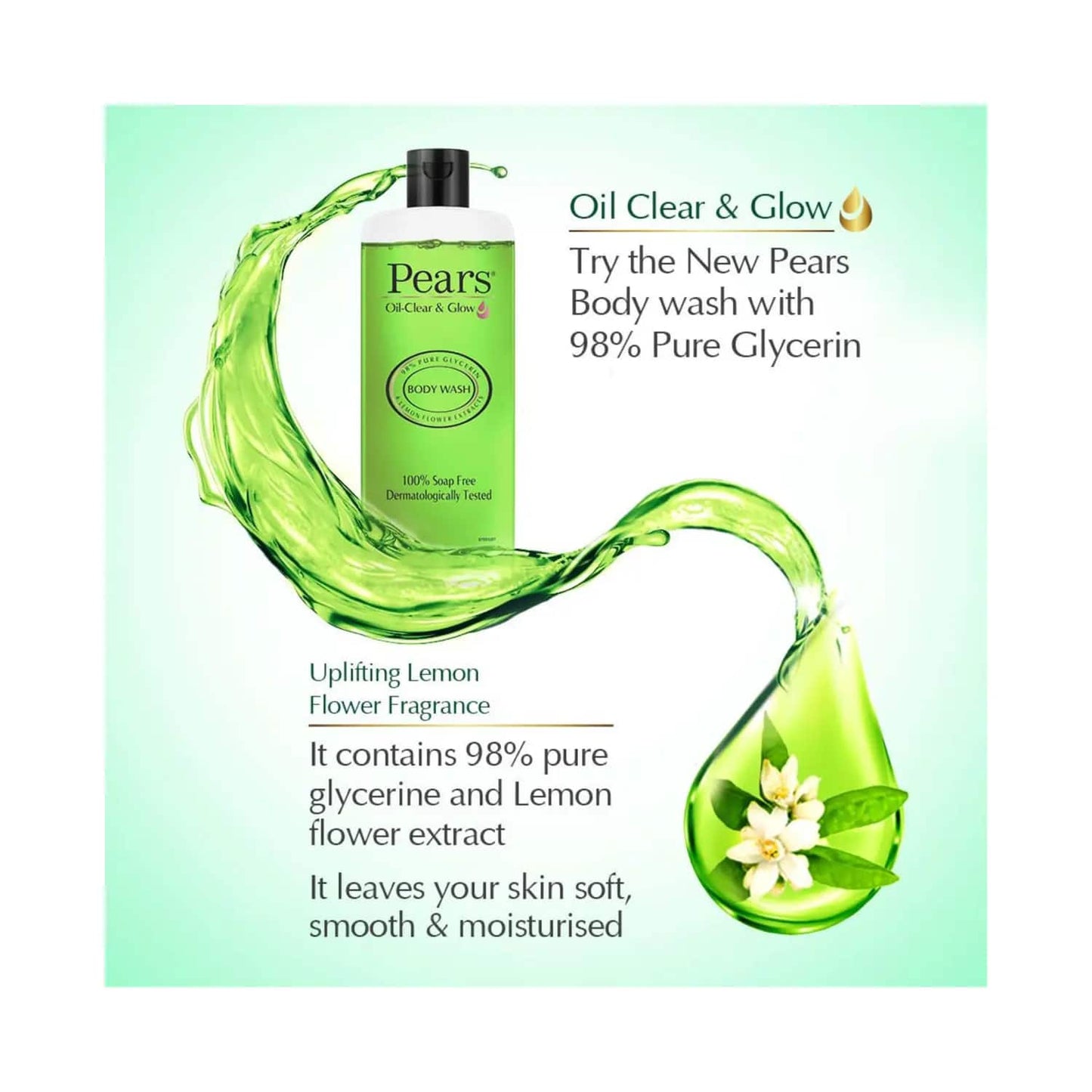 Pears Oil Clear & Glow Body Wash (250ml)