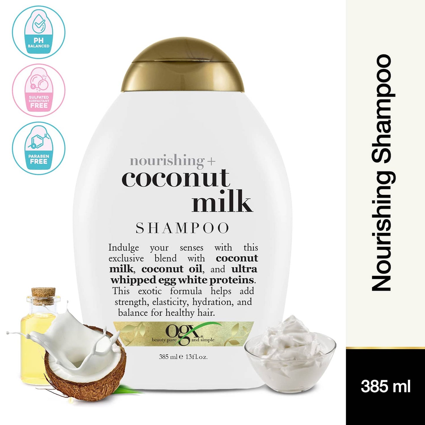 OGX Nourishing Coconut Milk Shampoo (385ml)