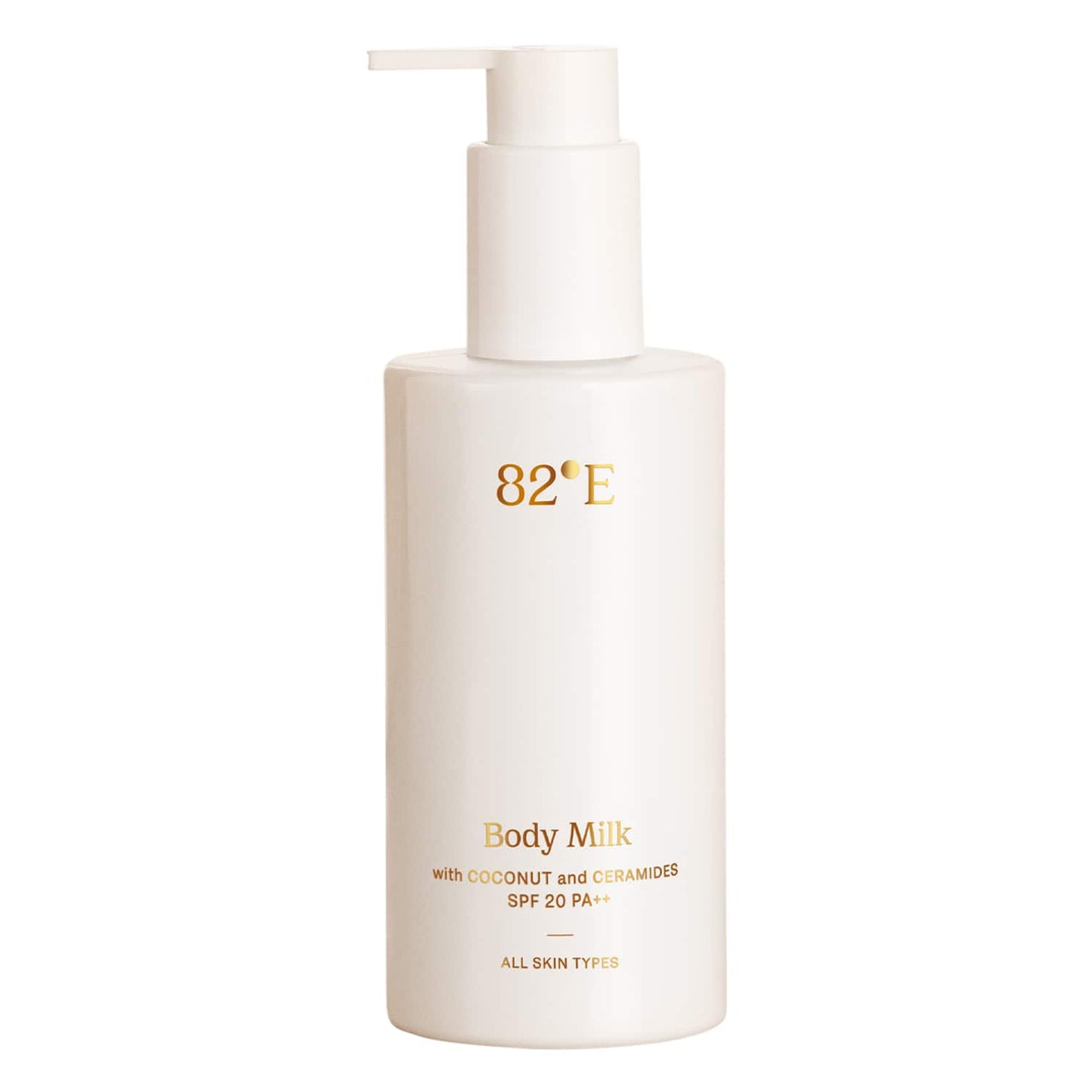 82°E Body Milk SPF 20 PA++ with Coconut and Ceramides (240 ml)