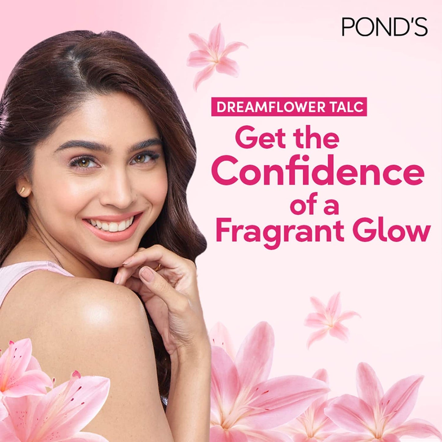 Pond's Dreamflower Fragrant Pink Lily Talc Powder - (200g)