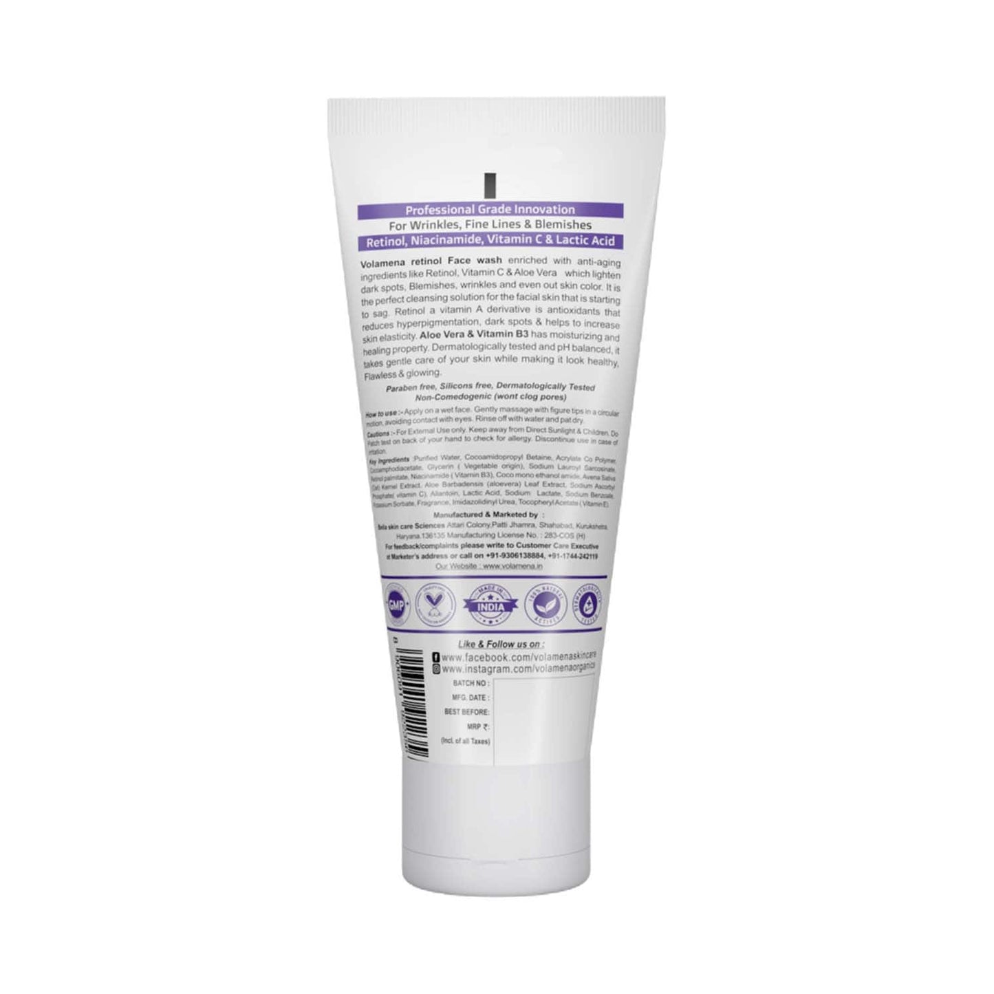 Volamena Retinol Facewash (100ml)