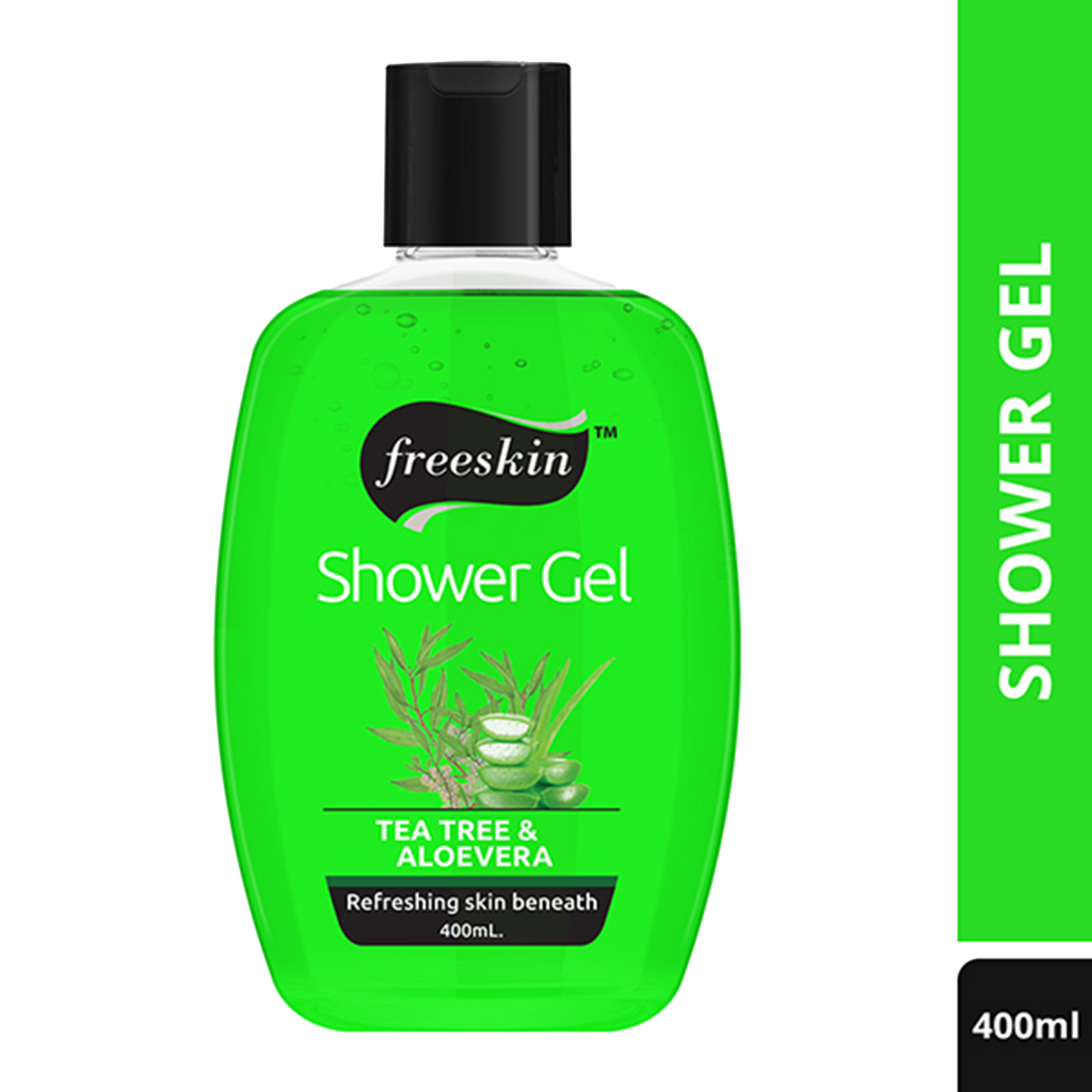 Freeskin Tea Tree & Aloe Vera Refreshing Shower Gel (400ml)