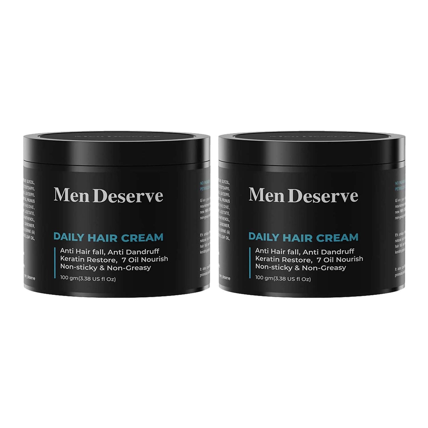 Men Deserve Daily Hair Cream 7 Oil Nourish (100 g) Combo