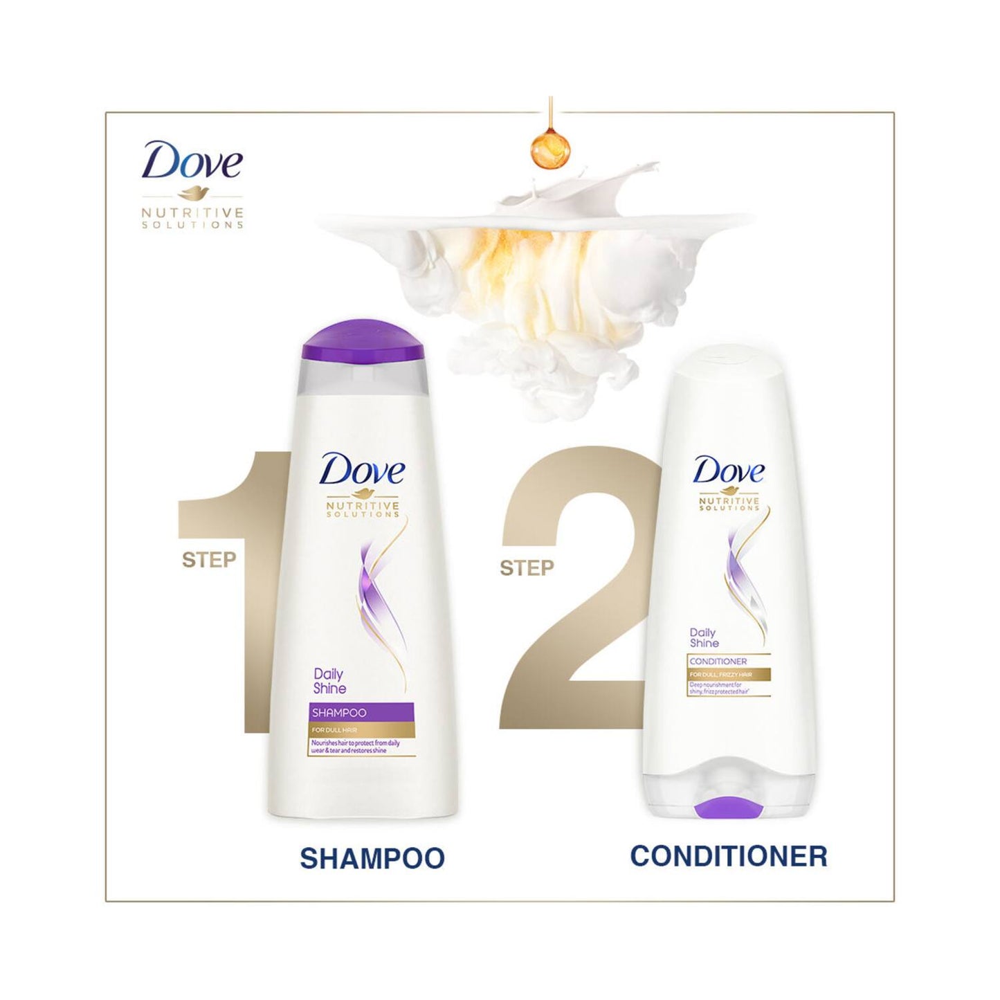 Dove Daily Shine Shampoo For Dull Hair (80ml)