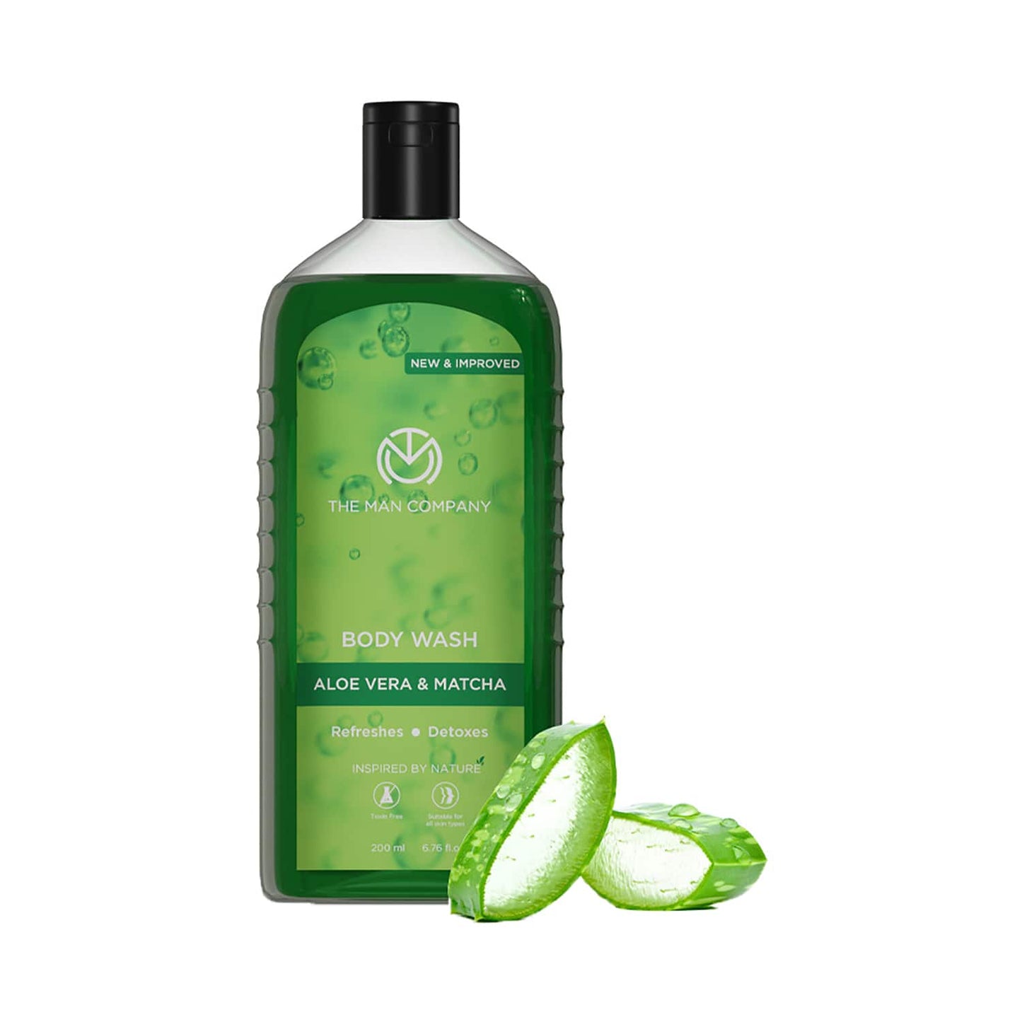 The Man Company Aloe Vera & Matcha Body Wash (200ml)