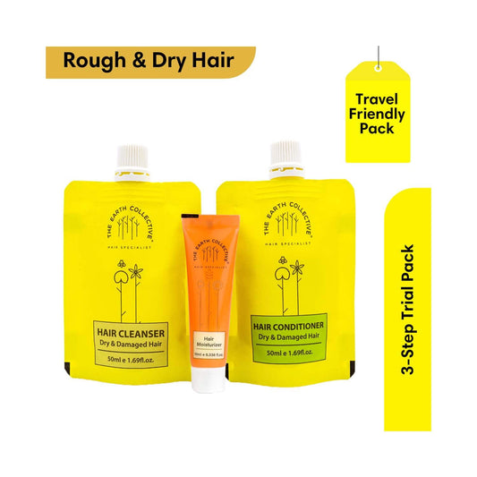 The Earth Collective Dry & Rough Hair Regime Trial Pack (3 Pcs)