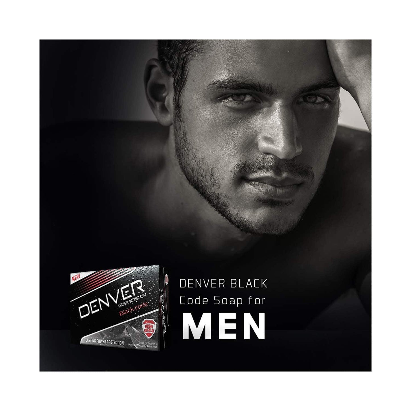 Denver Black Code Bath Soap For Men (125 g)