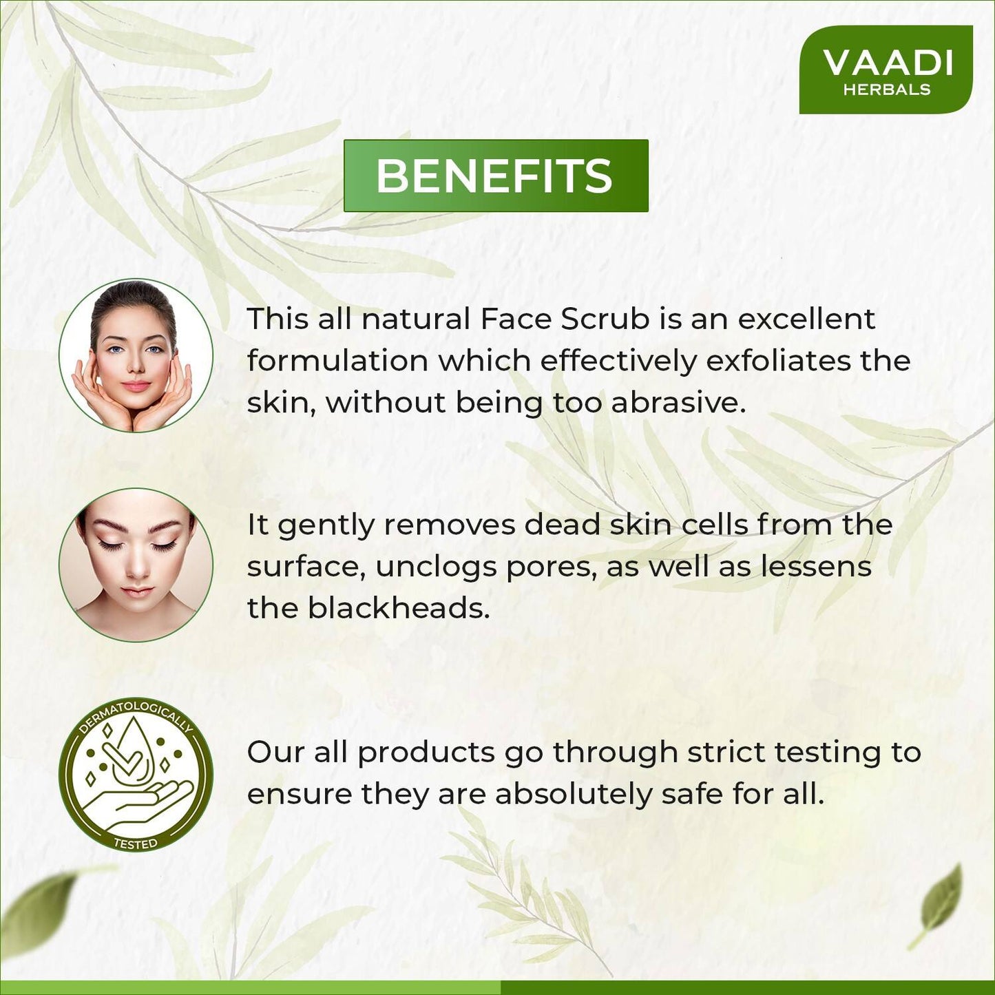 Vaadi Herbals Face and Body Scrub (110g)