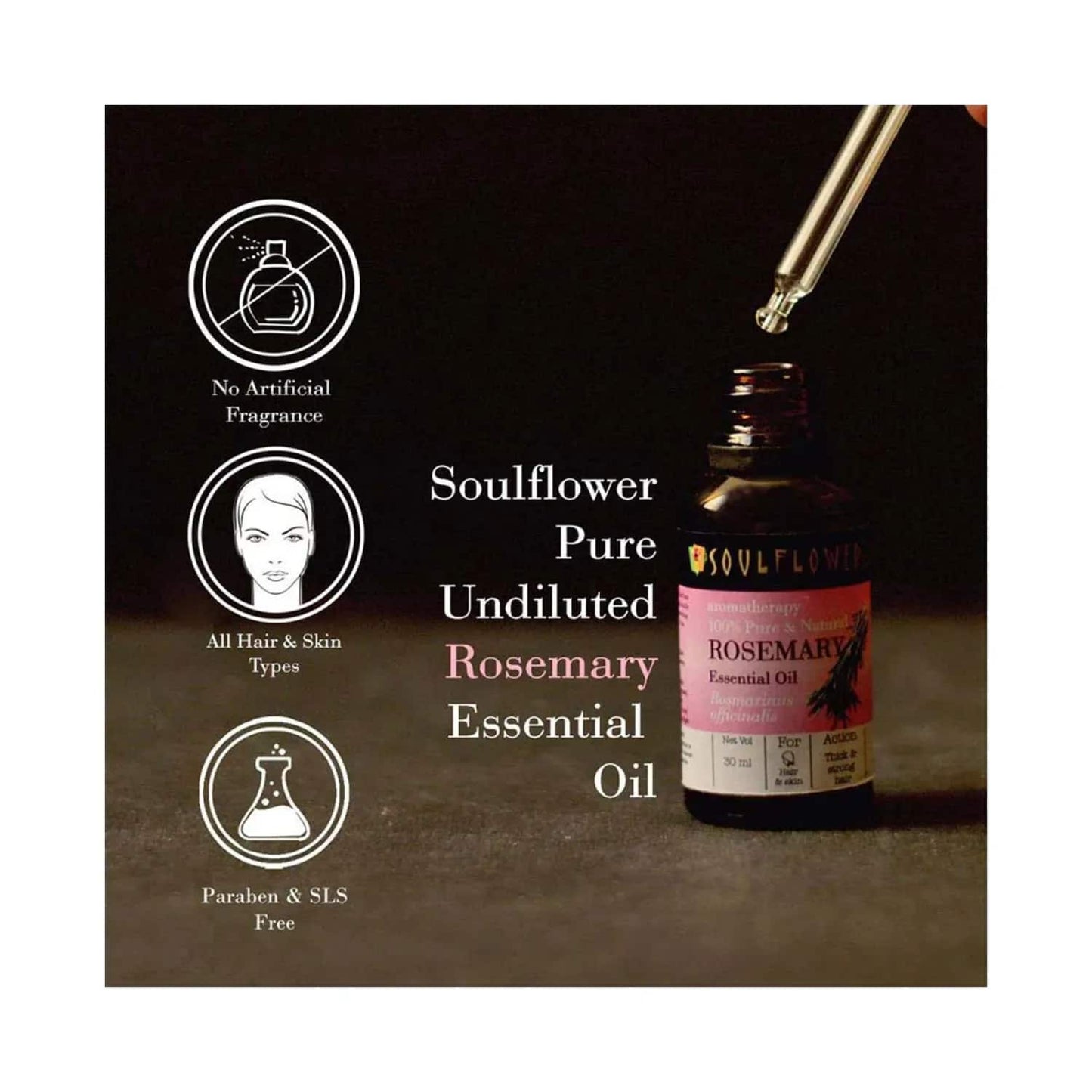 Soulflower Rosemary Essential Oil (30ml)