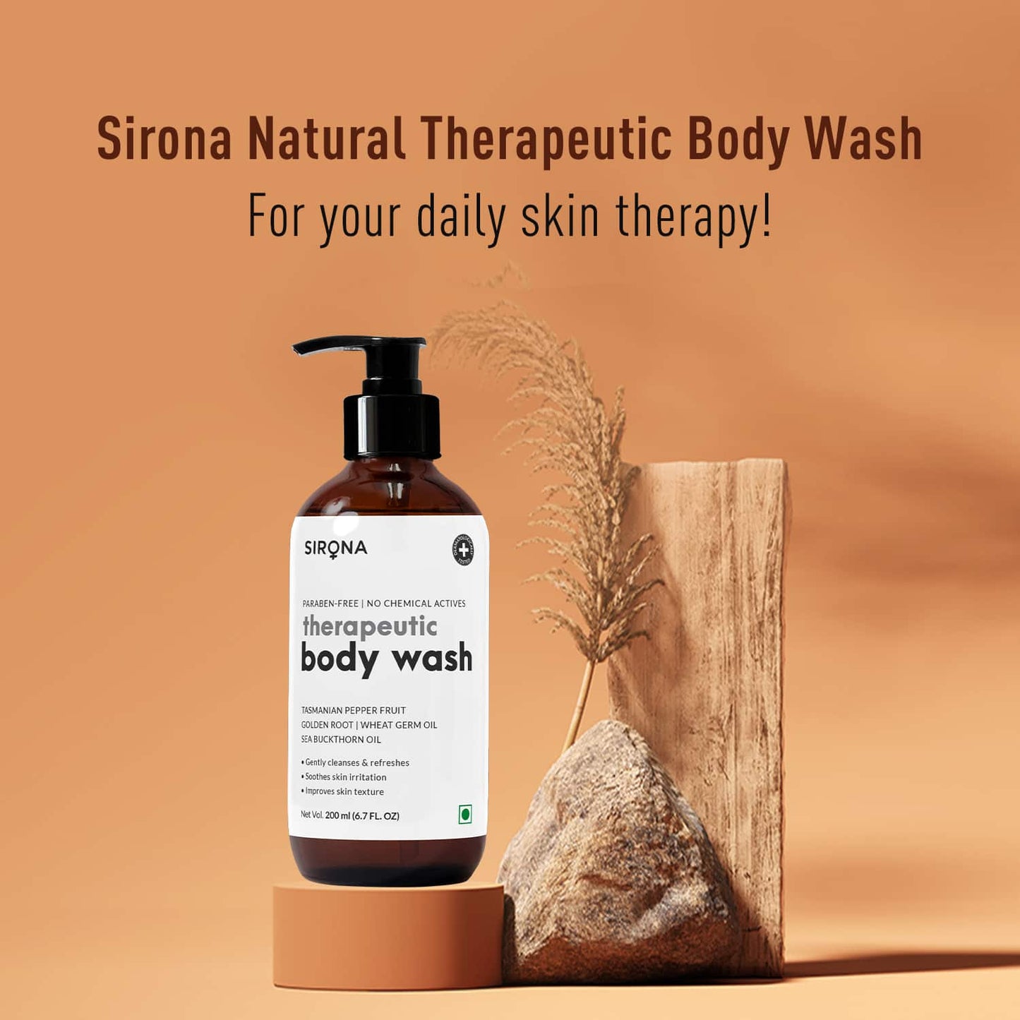 Sirona Natural Anti Fungal Therapeutic Body Wash (200ml)