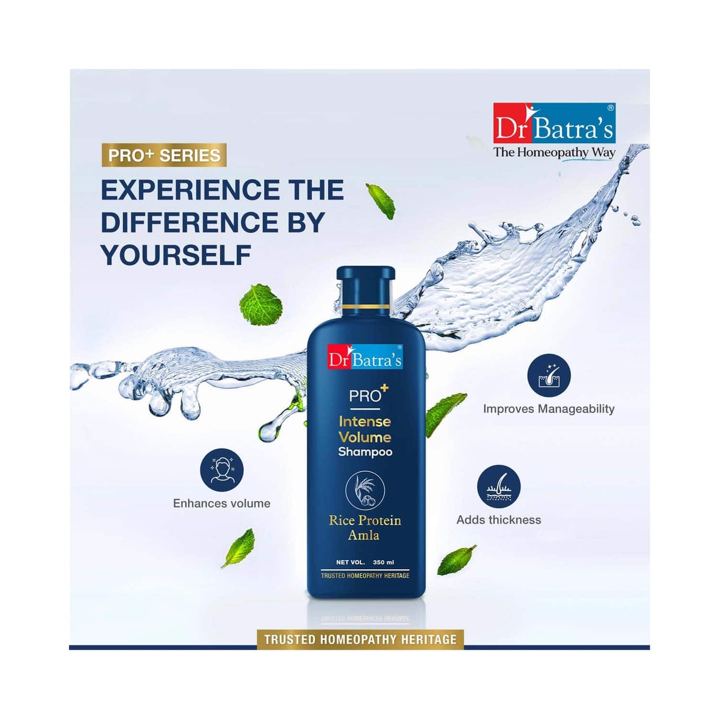 Dr Batra's Pro Intense Volume With Rice Protein Shampoo (350ml)