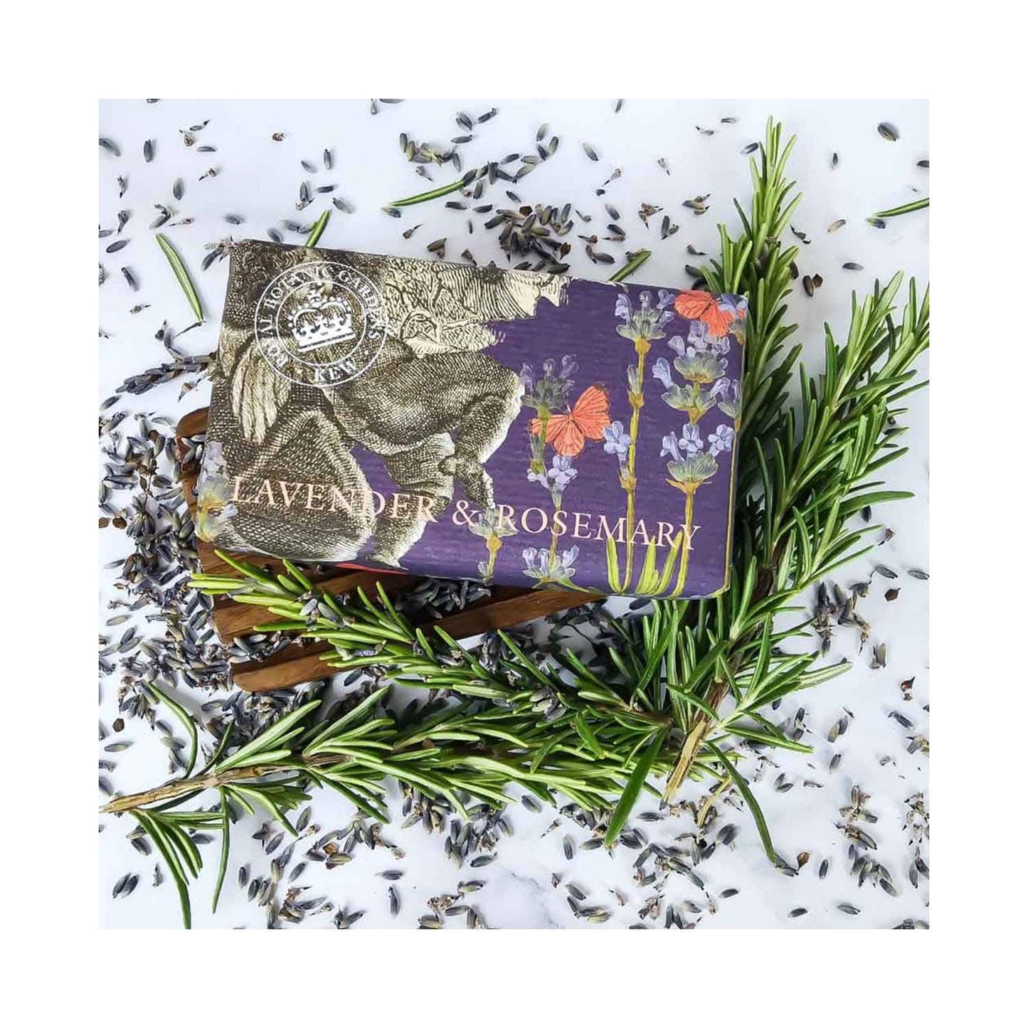 The English Soap Company Royal Botanic Gardens Kew Lavender & Rosemary Soap (240g)