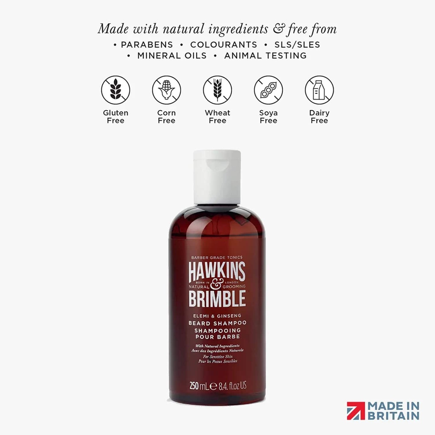 Hawkins & Brimble-Beard Shampoo (250ml)