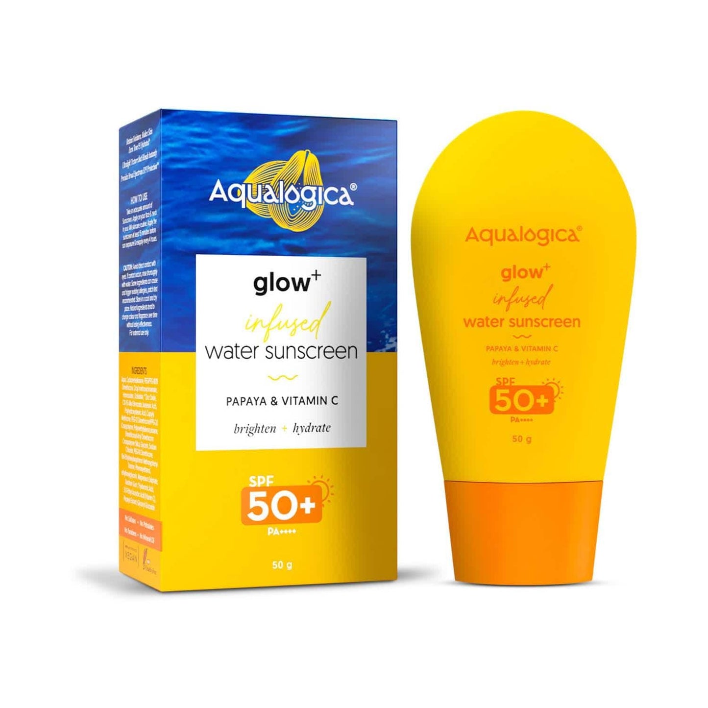 Aqualogica Glow+ Infused Water Sunscreen With SPF 50+ PA++++ (50 g)