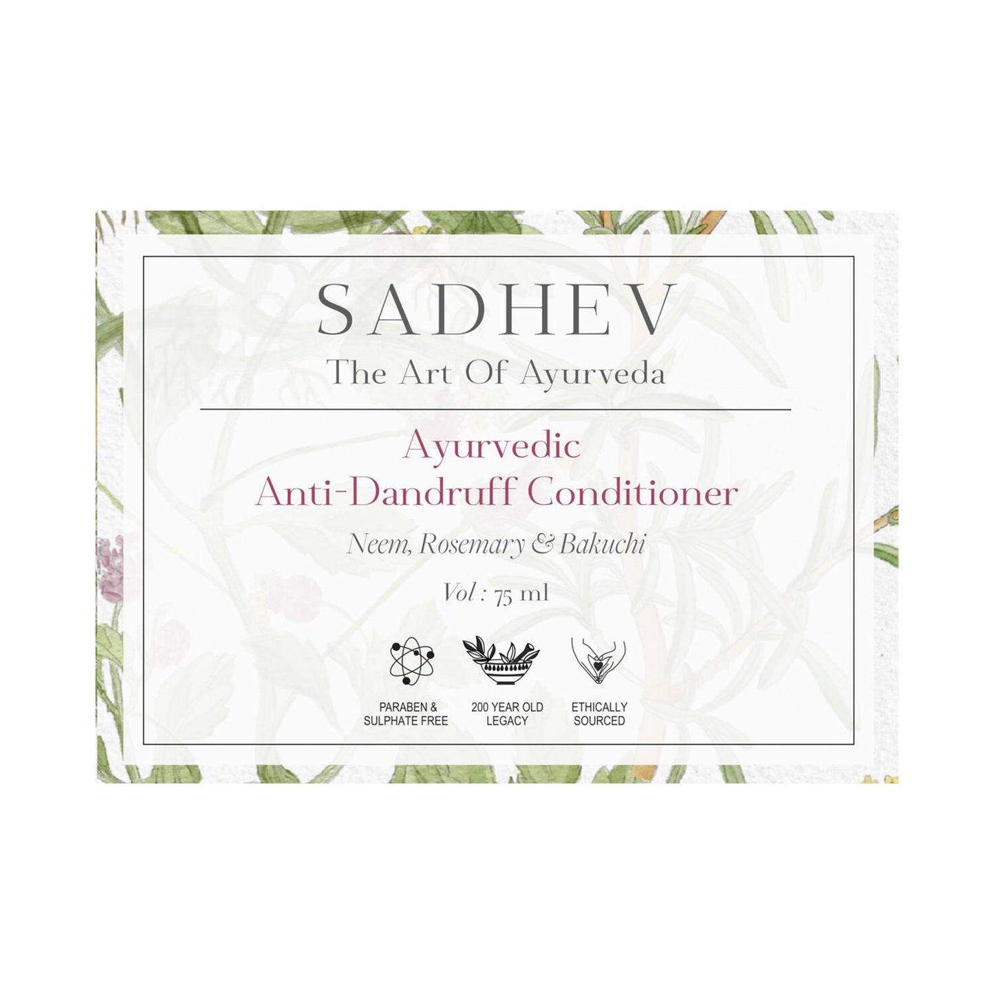 Sadhev Ayurvedic Anti-Dandruff Conditioner (75ml)