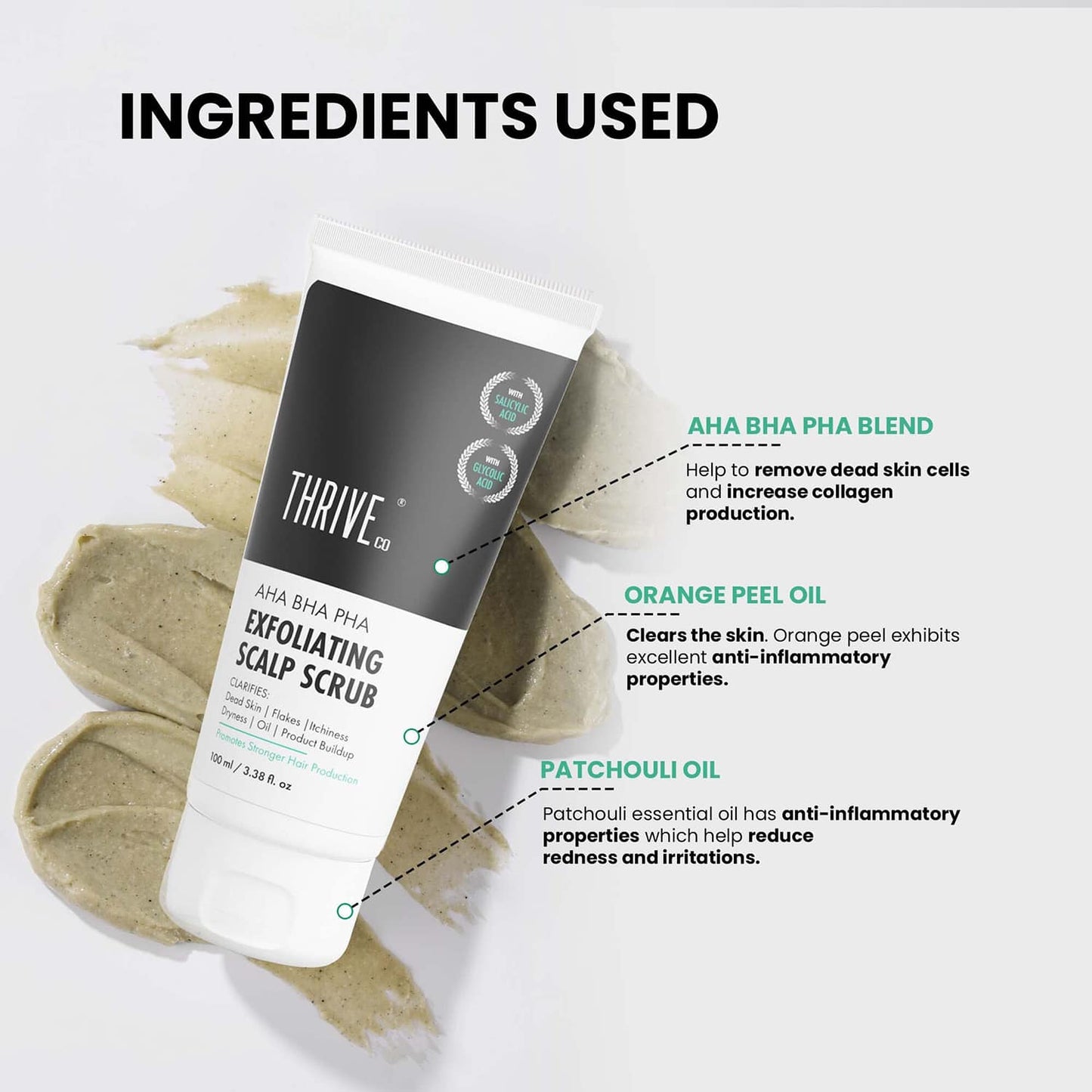 Thriveco Exfoliating Face Wash with AHA+BHA (80 ml)