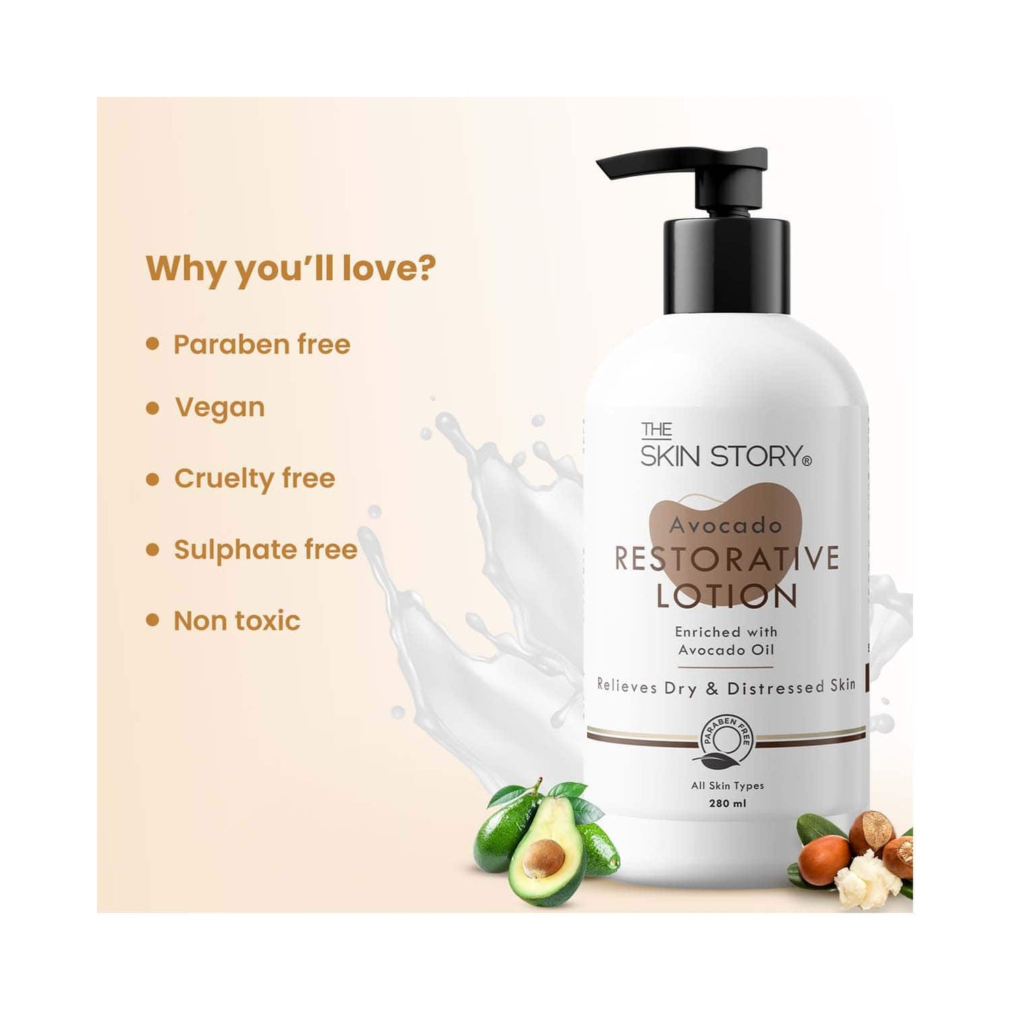 The Skin Story Avocado Restorative Lotion (280ml)