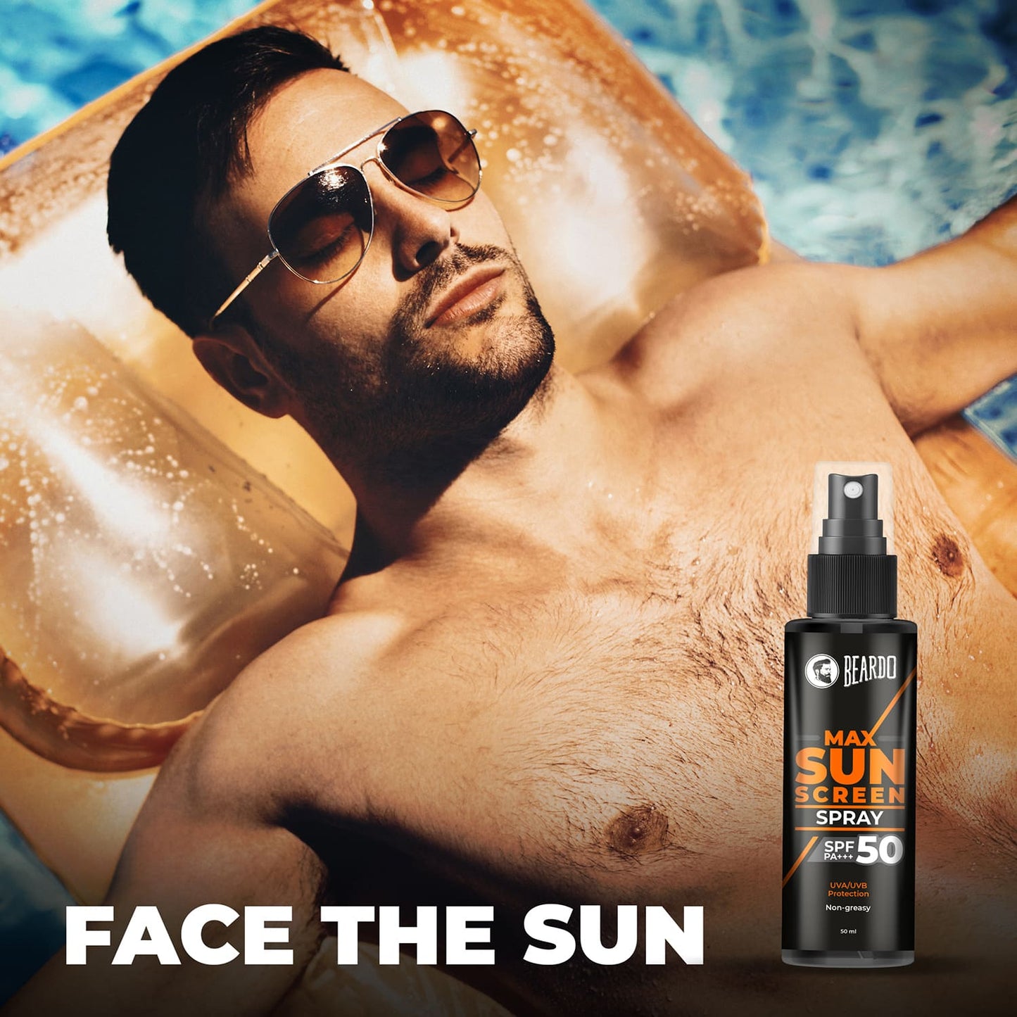 Beardo Max Sunscreen Lotion Spray SPF50 (50ml)