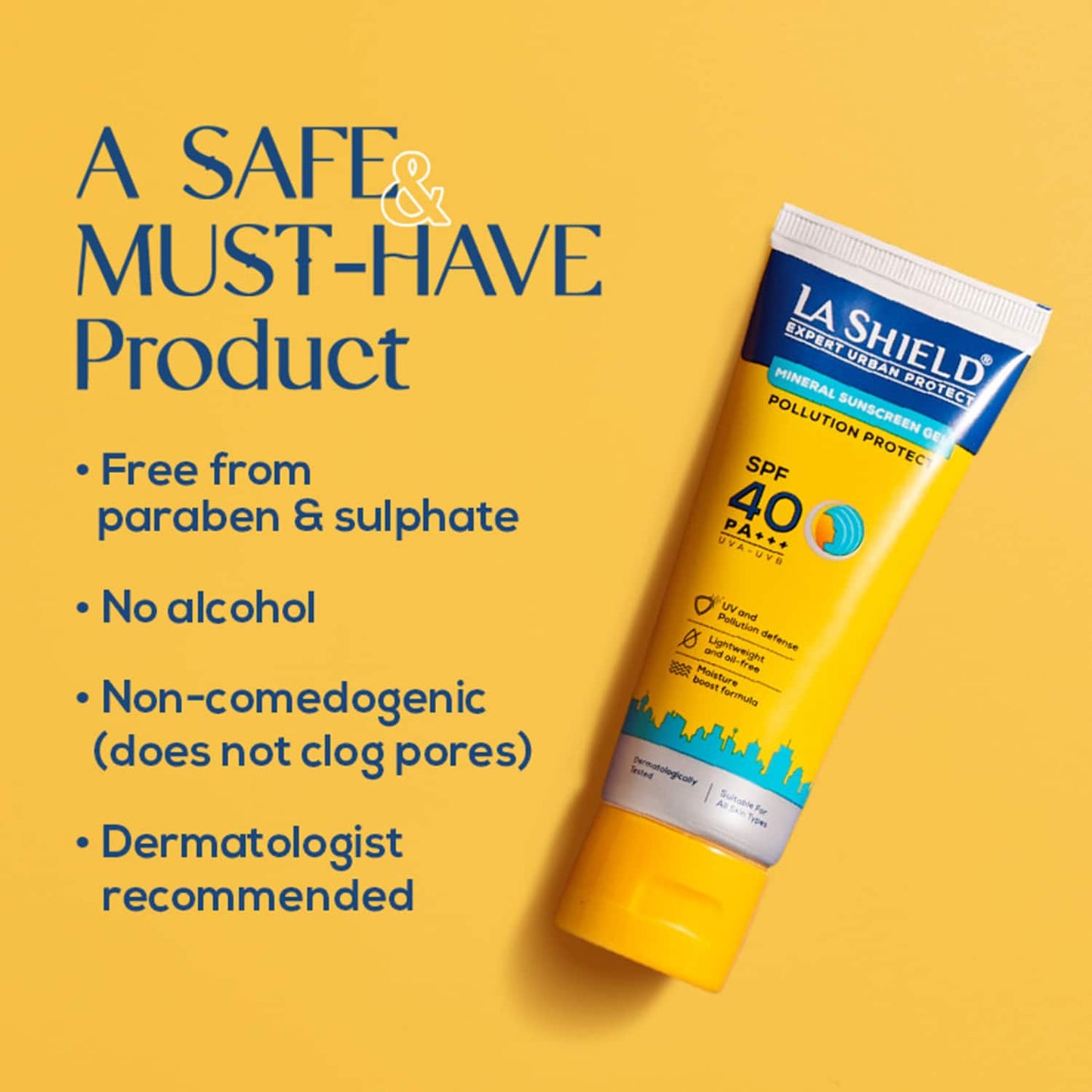 La Shield Pollution Protect Mineral Sunscreen Gel SPF 50 (50g)