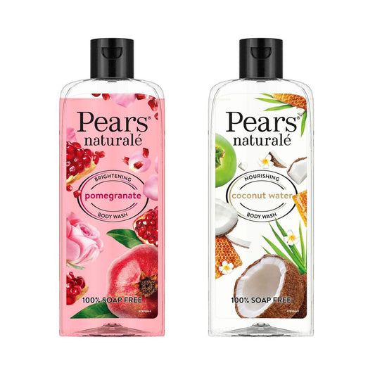 Pears Naturale Brightening Pomegranate (250ml) & Nourishing Coconut Water (250ml) Bodywash Combo