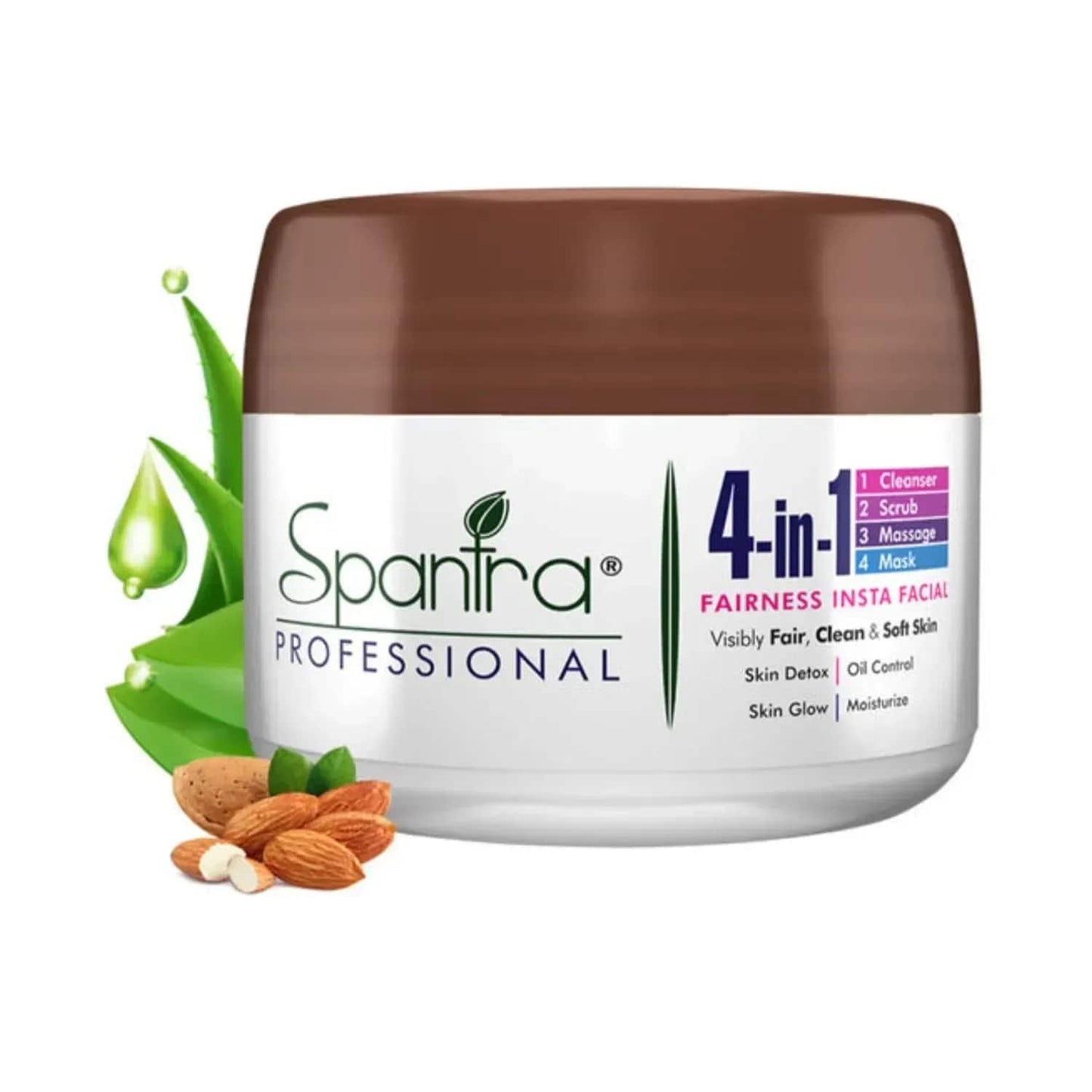 Spantra 4 In 1 Fairness Insta Facial Cleanser Scrub - (500g)