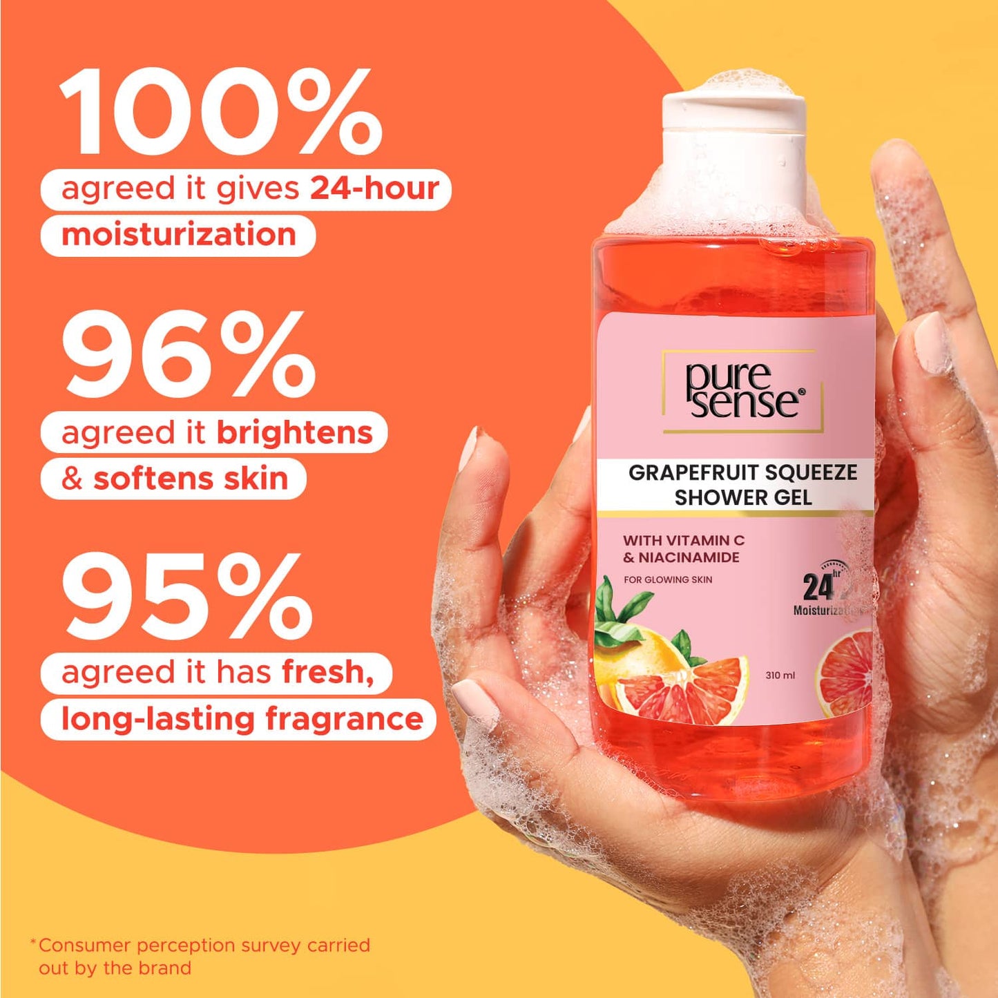 Pure Sense Grapefruit Squeeze Body Wash Shower Gel (310 ml)