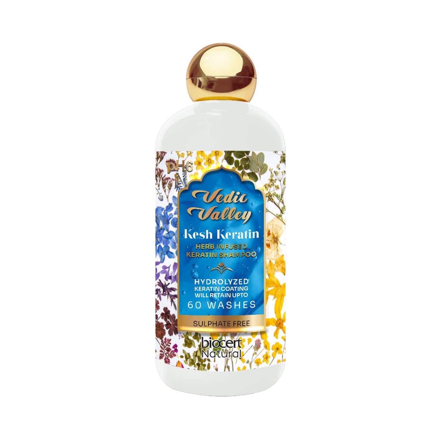 Vedic Valley Kesh Keratin Natural Shampoo - (300ml)