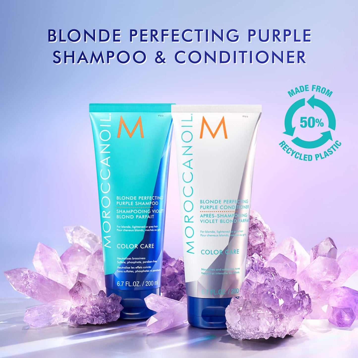 Moroccanoil Blonde Perfecting Purple Shampoo (200 ml)