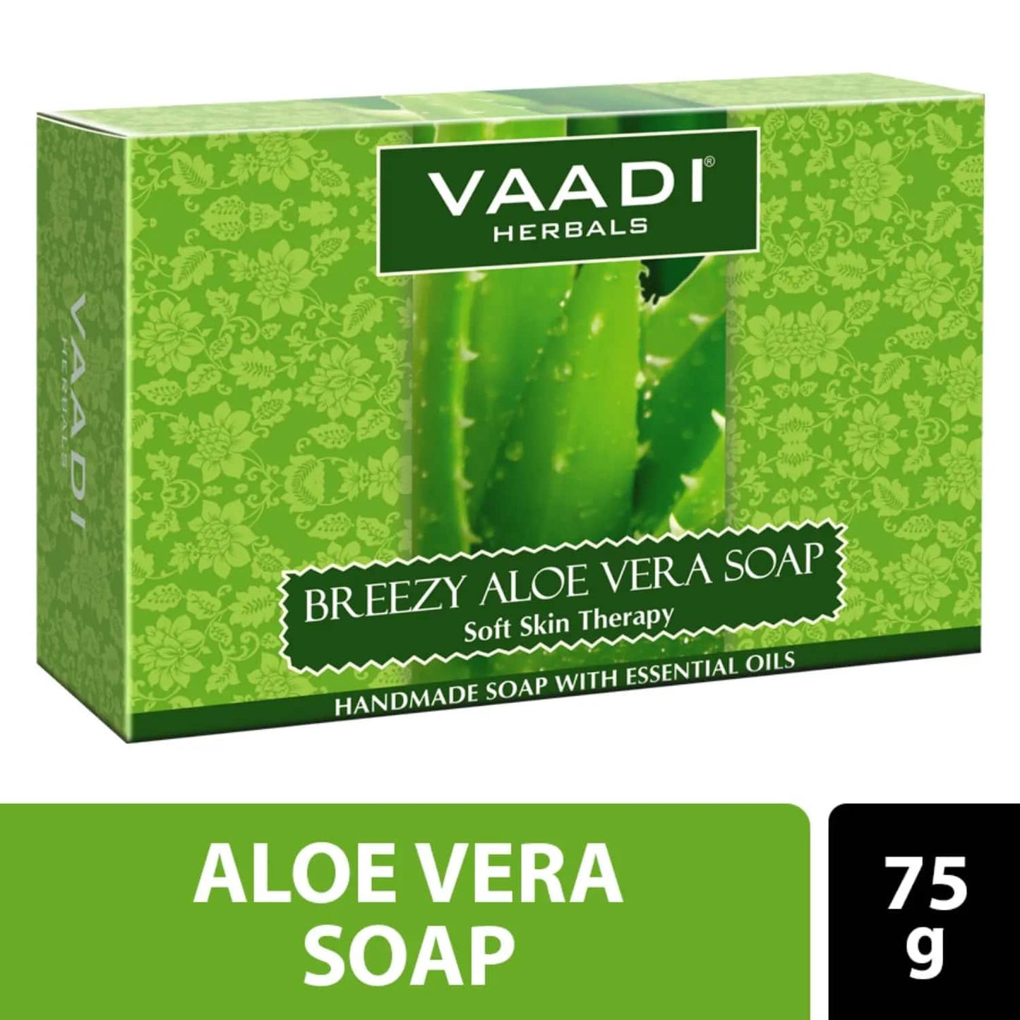 Vaadi Herbals Breezy Aloe Vera Soap (75g)