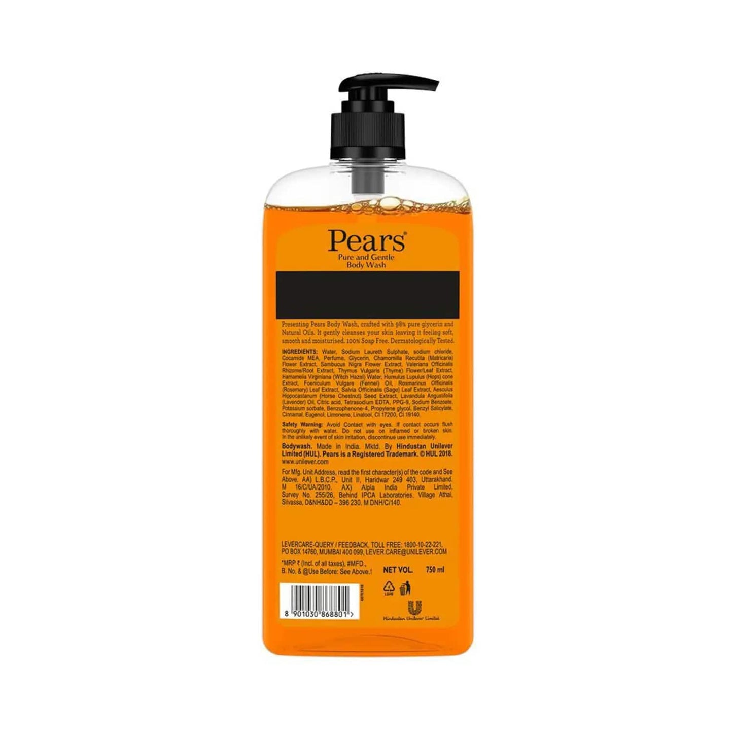 Pears Pure and Gentle Body Wash (750ml)