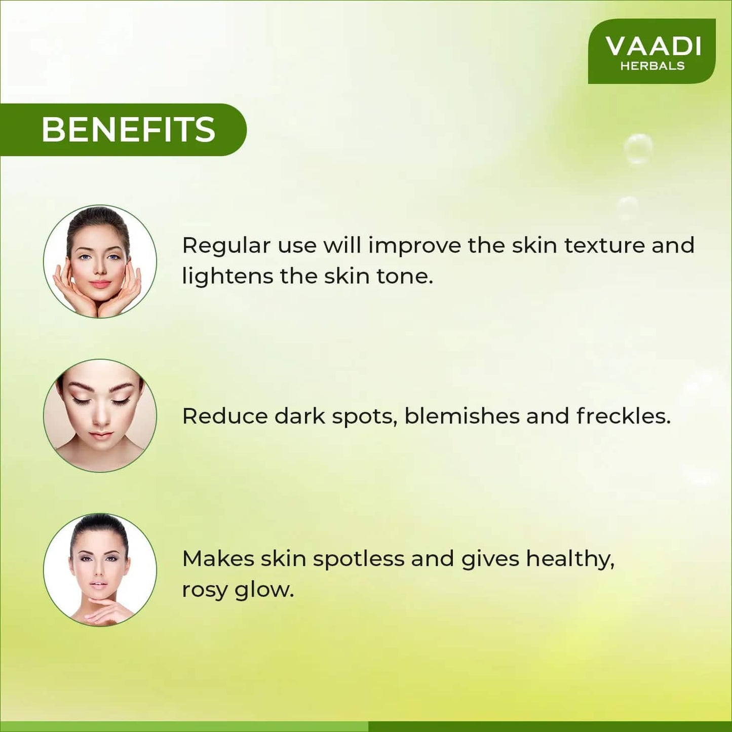 Vaadi Herbals Saffron Skin Whitening Massage Gel (50g)