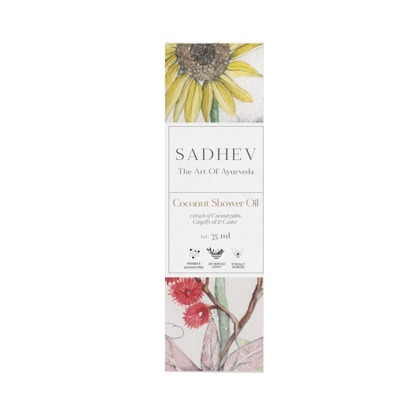 Sadhev Ayurvedic Coconut Shower Oil (75ml)