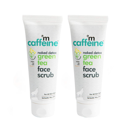 mCaffeine Exfoliating Green Tea Face Scrub (2Pcs)