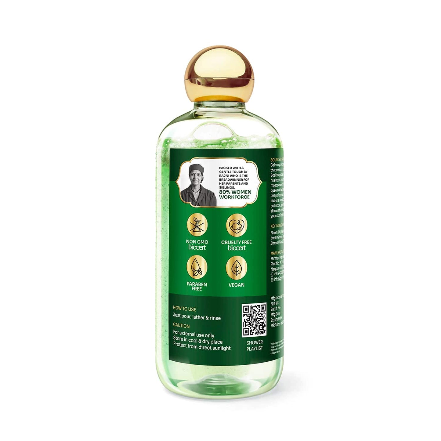 Vedic Valley Neem Tulsi Natural Body Wash - (300ml)