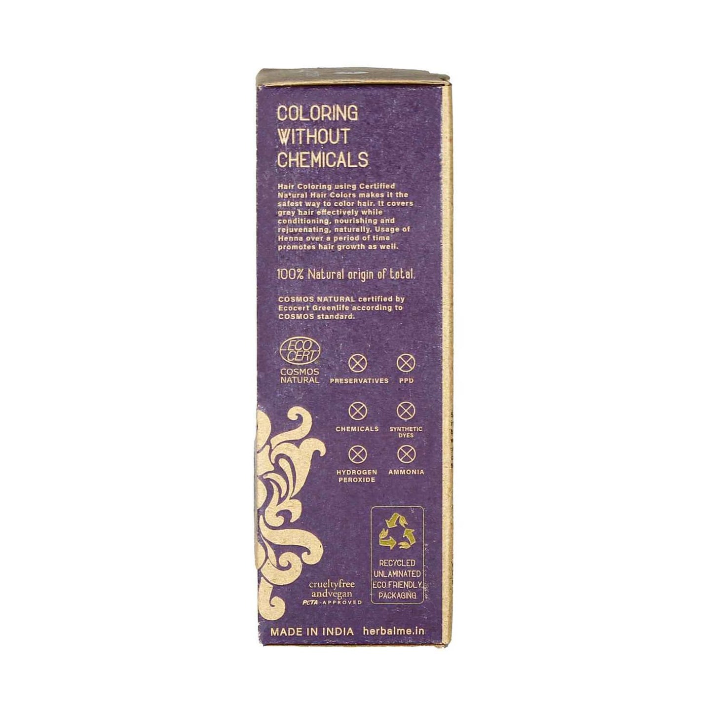 Herbal Me Certified  100%  Natural Indigo Hair Color (200g)