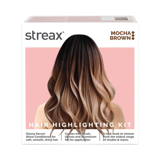 Streax Ultralights Hair Color Highlight Kit - Mocha Brown (180 g)