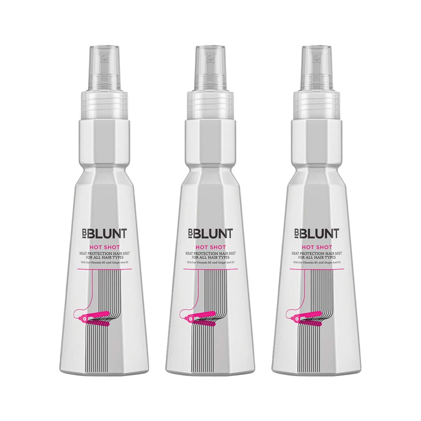 BBlunt Hot Shot Heat Protection Mist  - Pack of 3